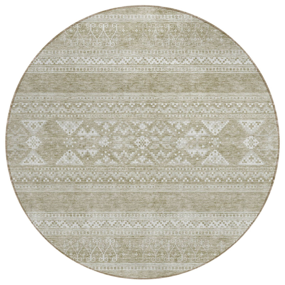 Addison Rugs Southwest Khaki Washable Indoor-Outdoor Rug