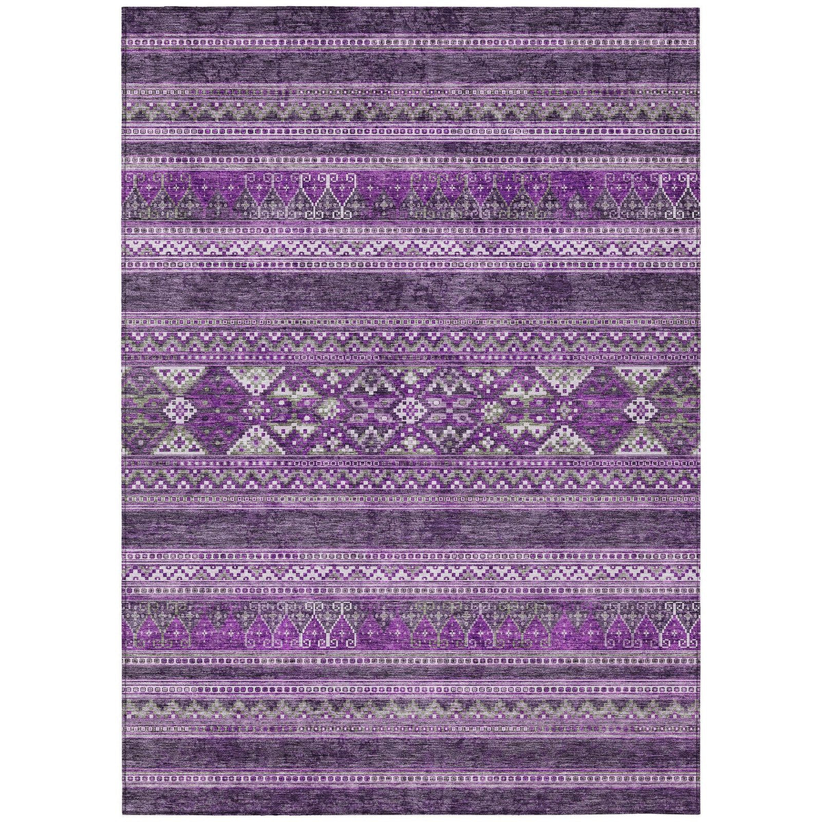 Addison Rugs Southwest Purple Washable Indoor-Outdoor Rug
