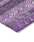 Southwest Purple Washable Indoor-Outdoor Rug