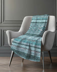 Southwest Teal Washable Indoor-Outdoor Rug