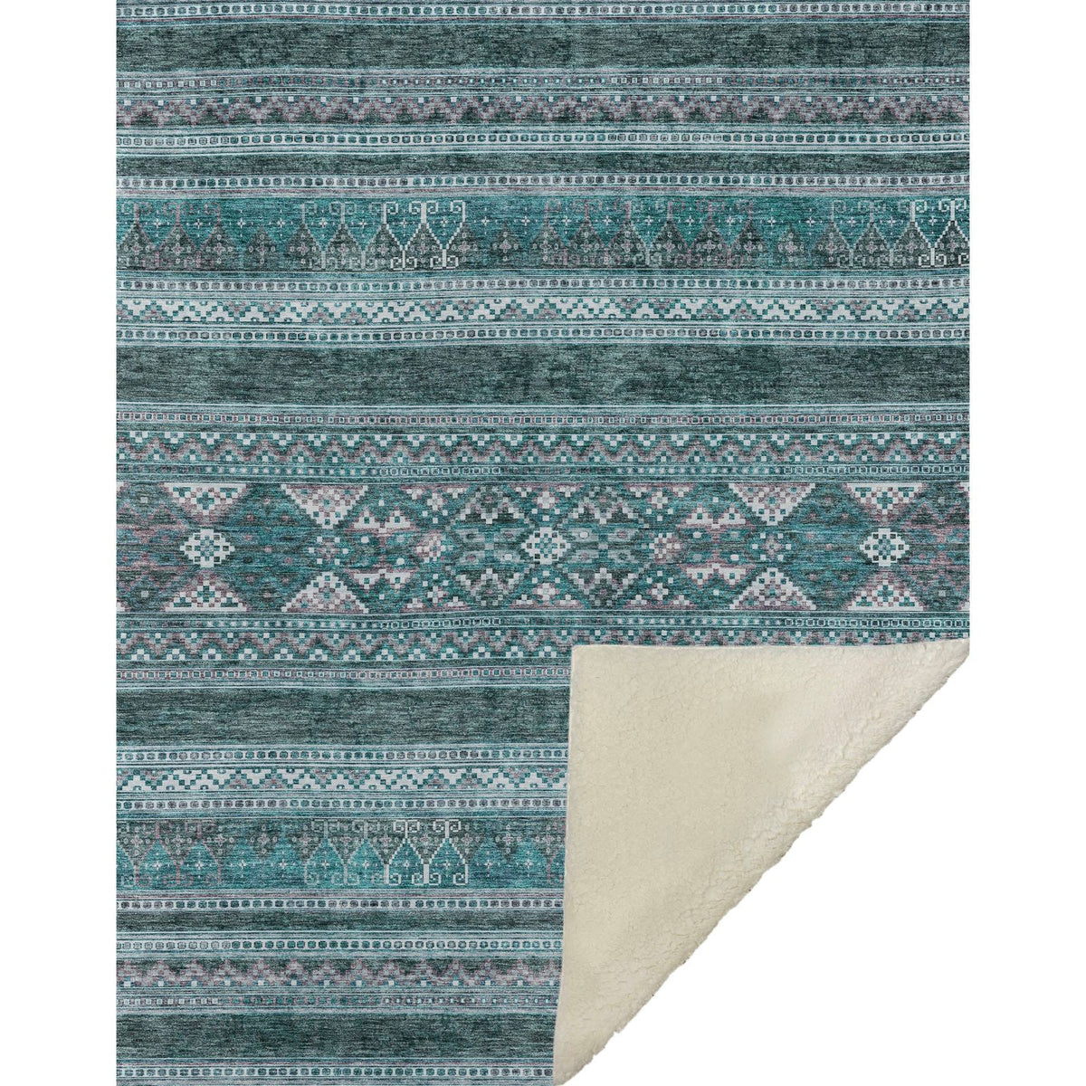 Addison Rugs Southwest Teal Washable Indoor-Outdoor Rug
