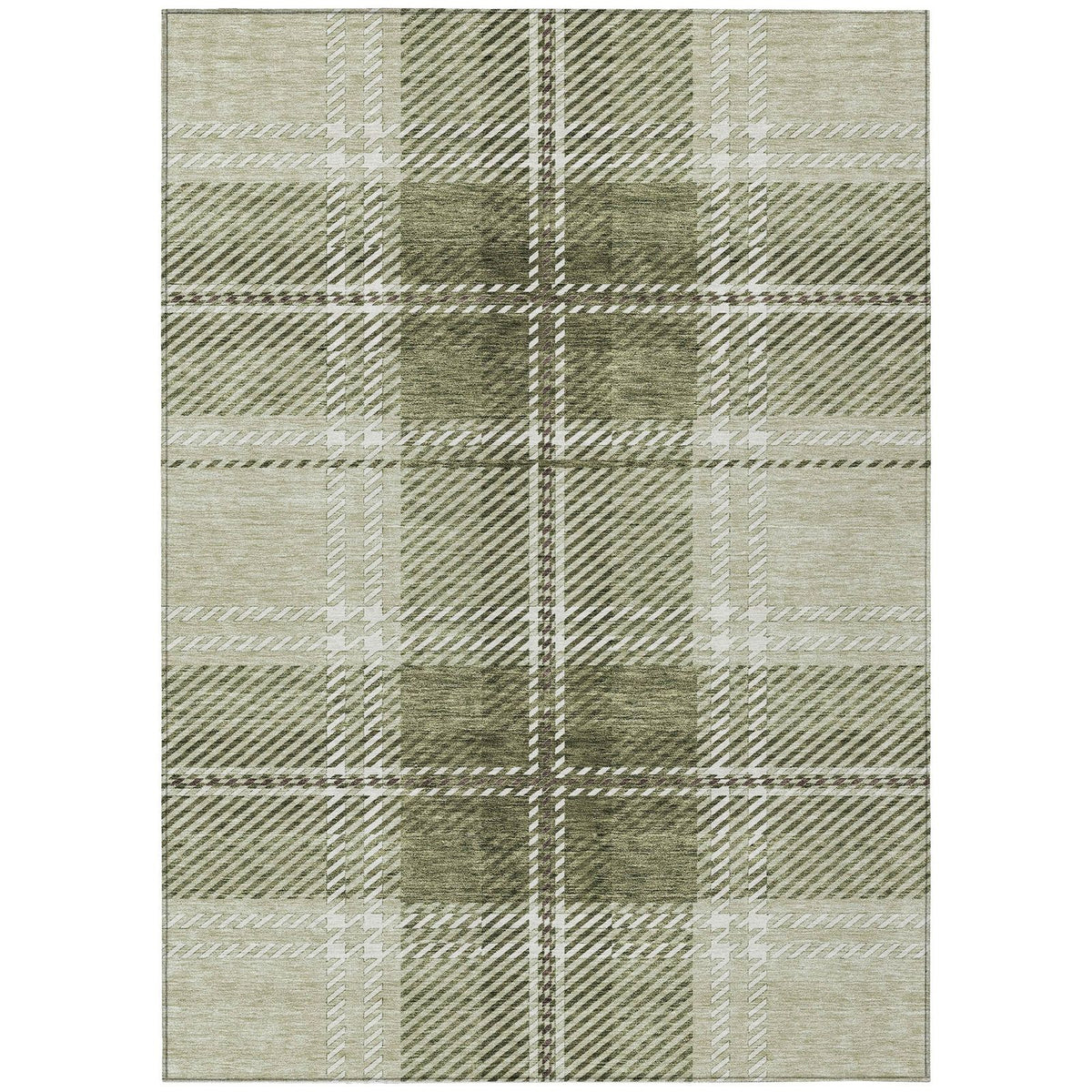 Addison Rugs Spiral Whispers Aloe Washable Indoor-Outdoor Rug