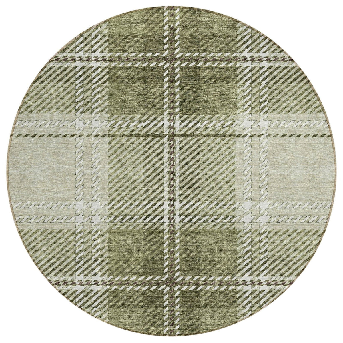 Addison Rugs Spiral Whispers Aloe Washable Indoor-Outdoor Rug