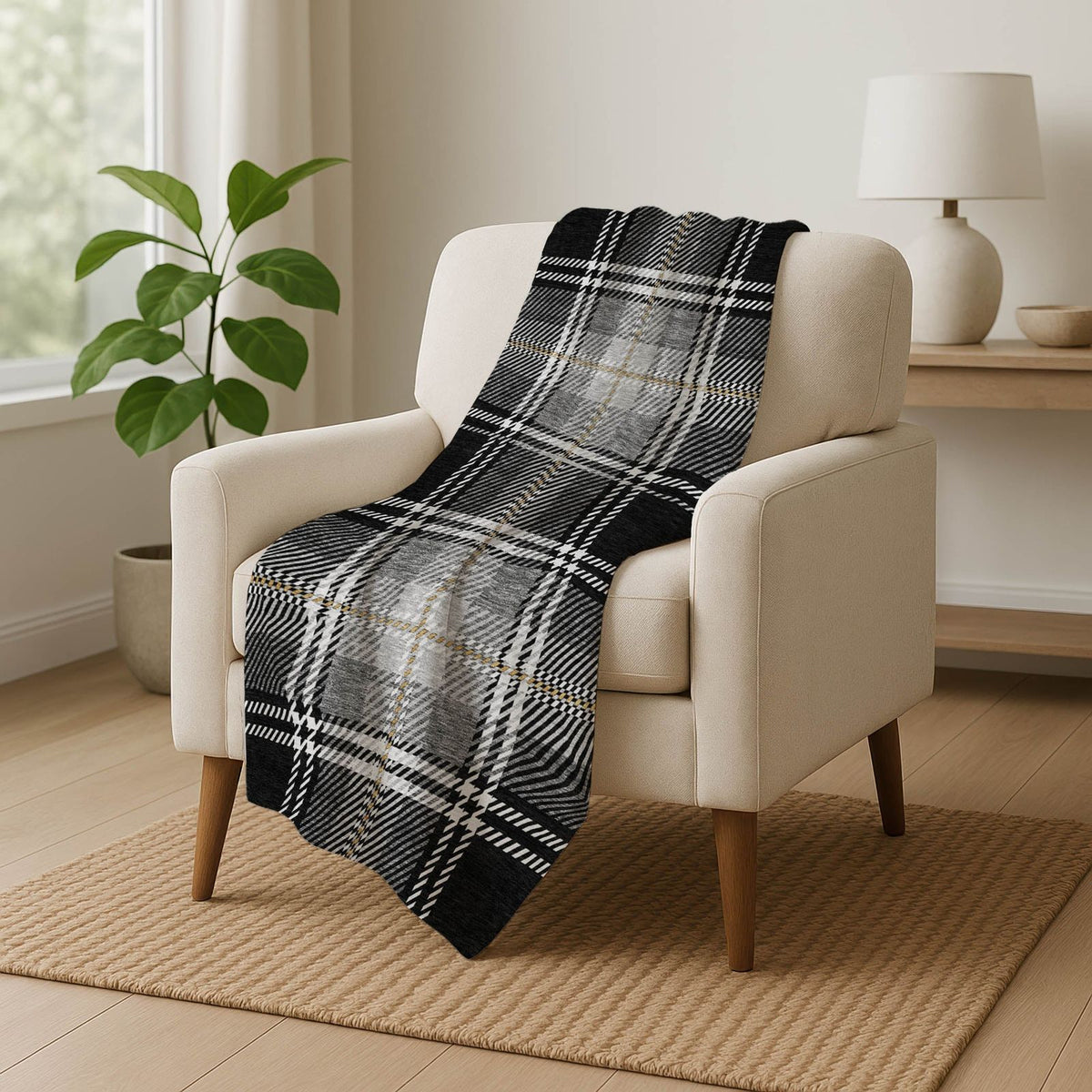 Addison Rugs Spiral Whispers Black Washable Indoor-Outdoor Rug