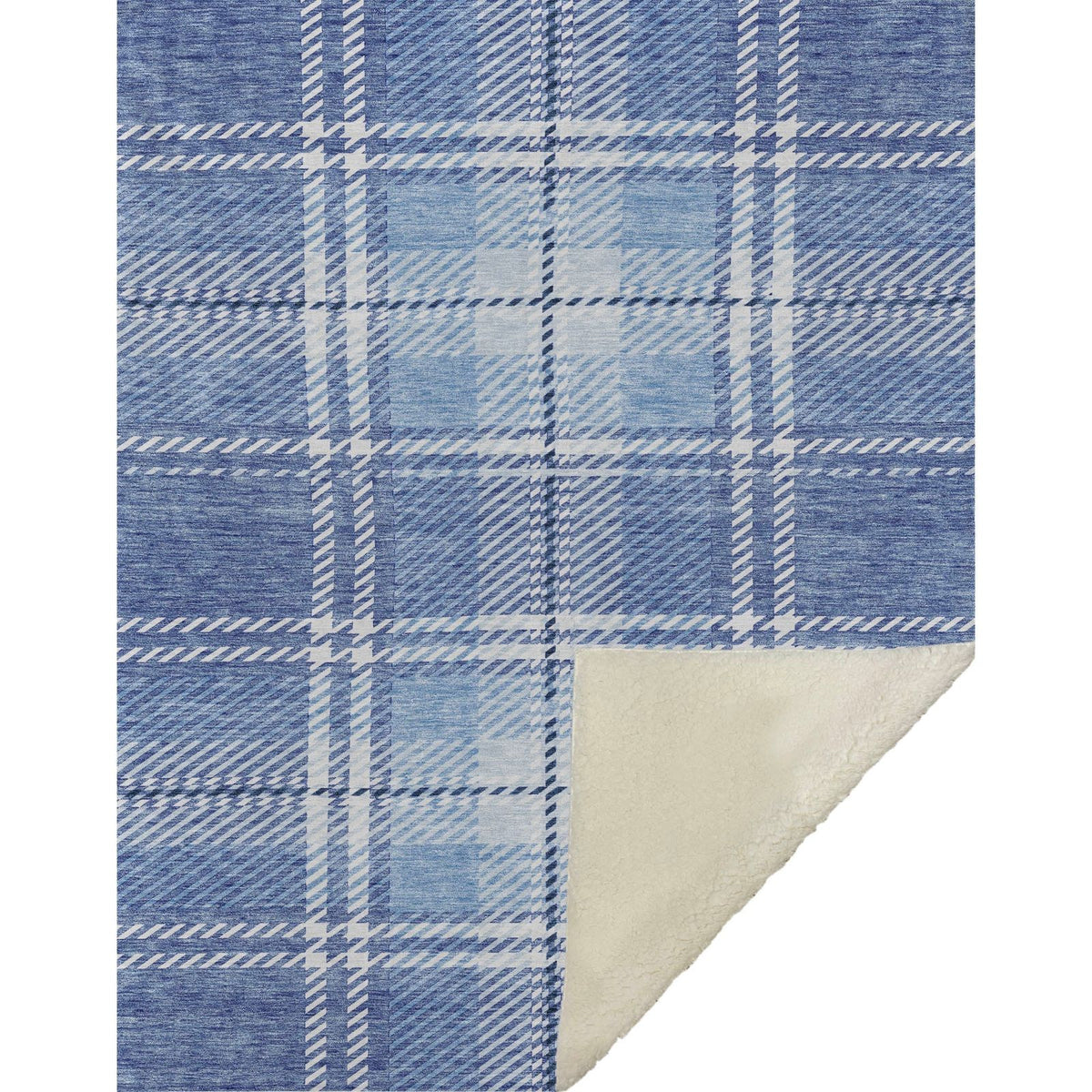 Addison Rugs Spiral Whispers Blue Washable Indoor-Outdoor Rug