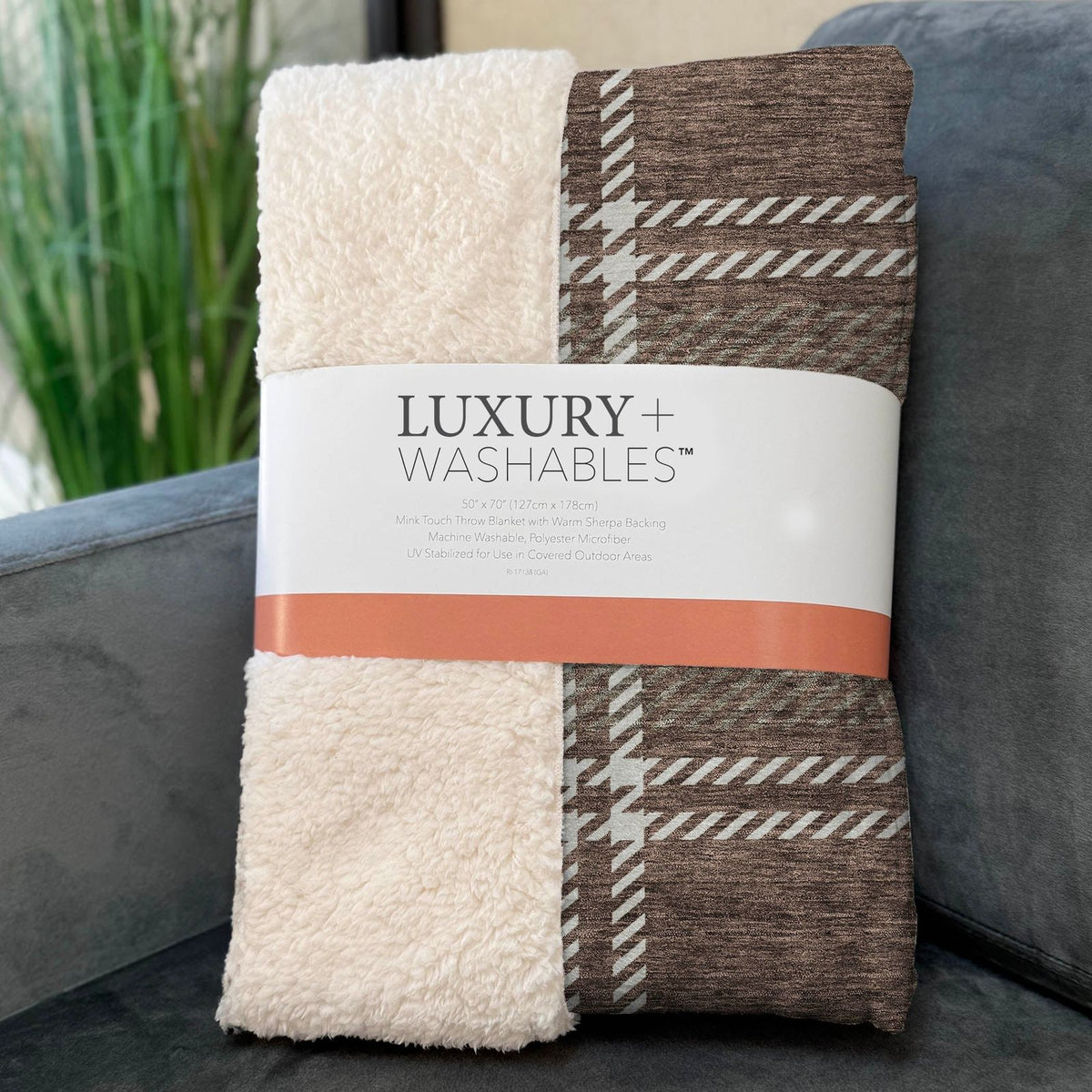 Addison Rugs Spiral Whispers Brown Washable Indoor-Outdoor Rug