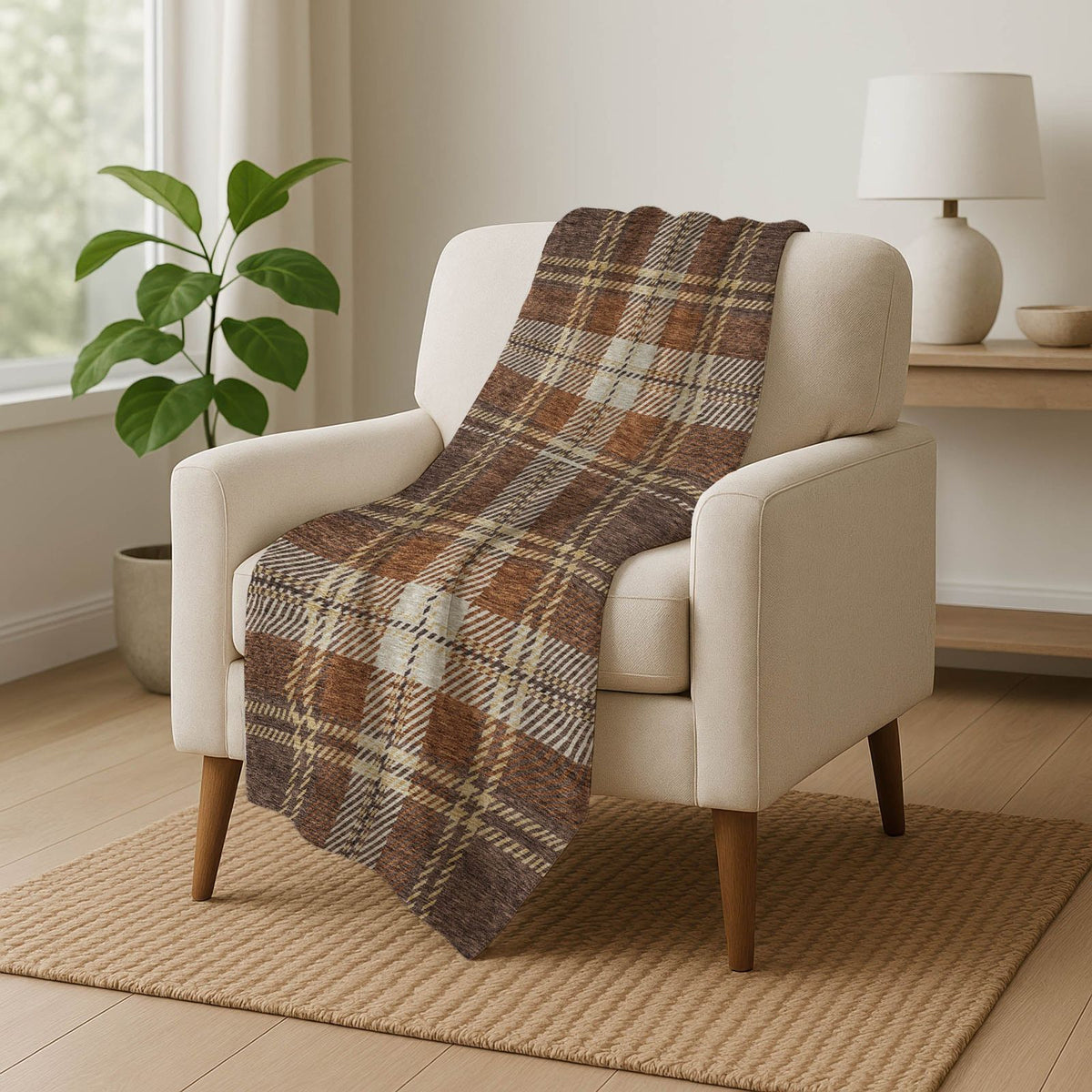 Addison Rugs Spiral Whispers Chocolate Washable Indoor-Outdoor Rug