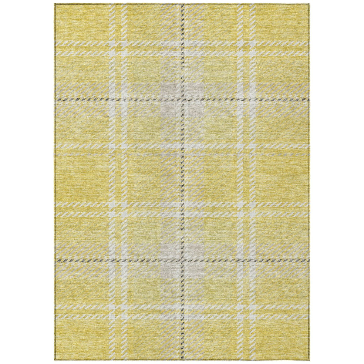 Addison Rugs Spiral Whispers Gold Washable Indoor-Outdoor Rug