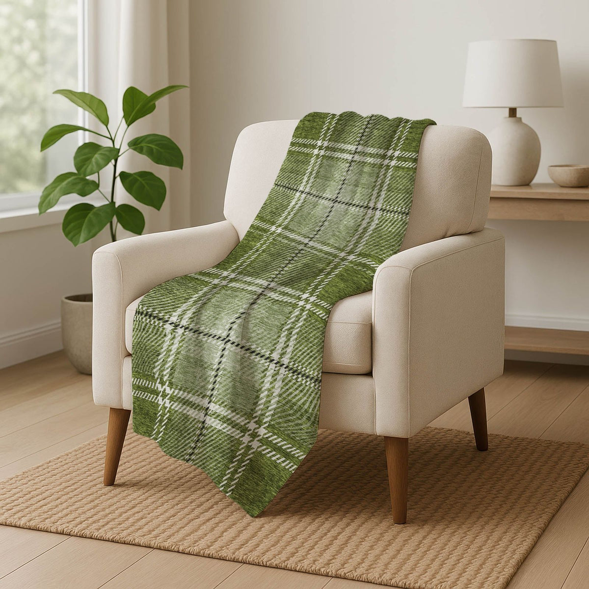 Addison Rugs Spiral Whispers Green Washable Indoor-Outdoor Rug