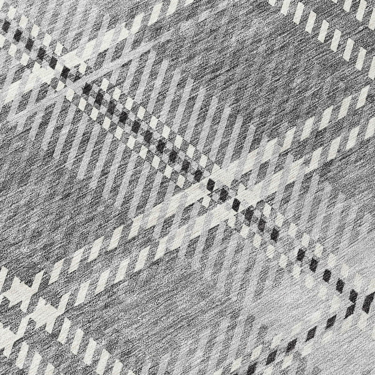 Addison Rugs Spiral Whispers Grey Washable Indoor-Outdoor Rug