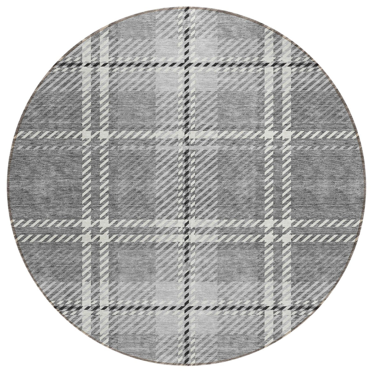 Addison Rugs Spiral Whispers Grey Washable Indoor-Outdoor Rug