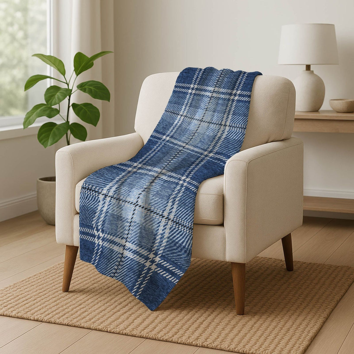 Addison Rugs Spiral Whispers Navy Washable Indoor-Outdoor Rug