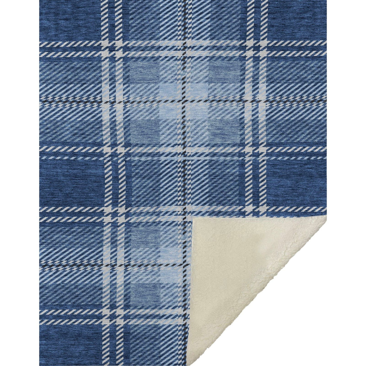 Addison Rugs Spiral Whispers Navy Washable Indoor-Outdoor Rug