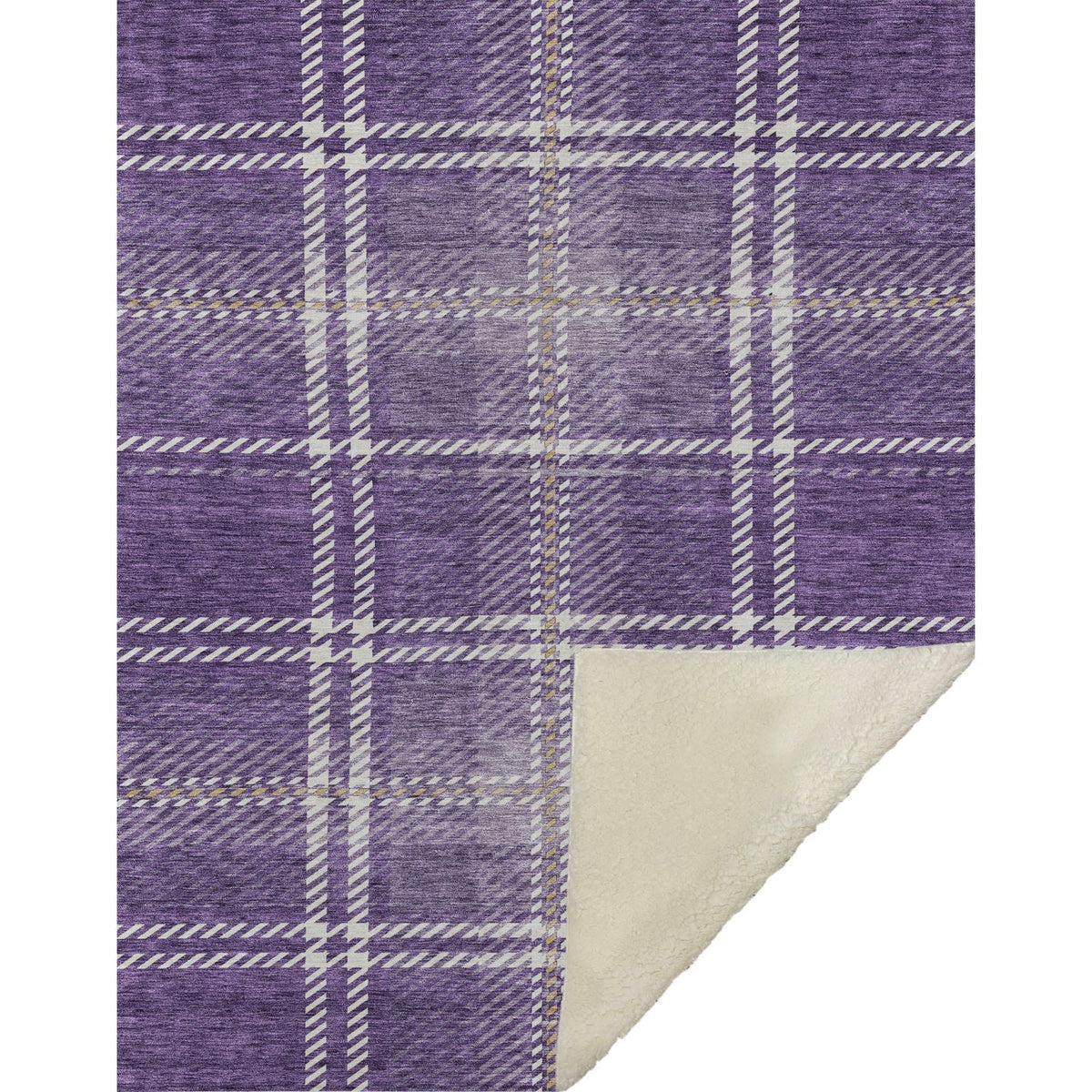 Addison Rugs Spiral Whispers Purple Washable Indoor-Outdoor Rug