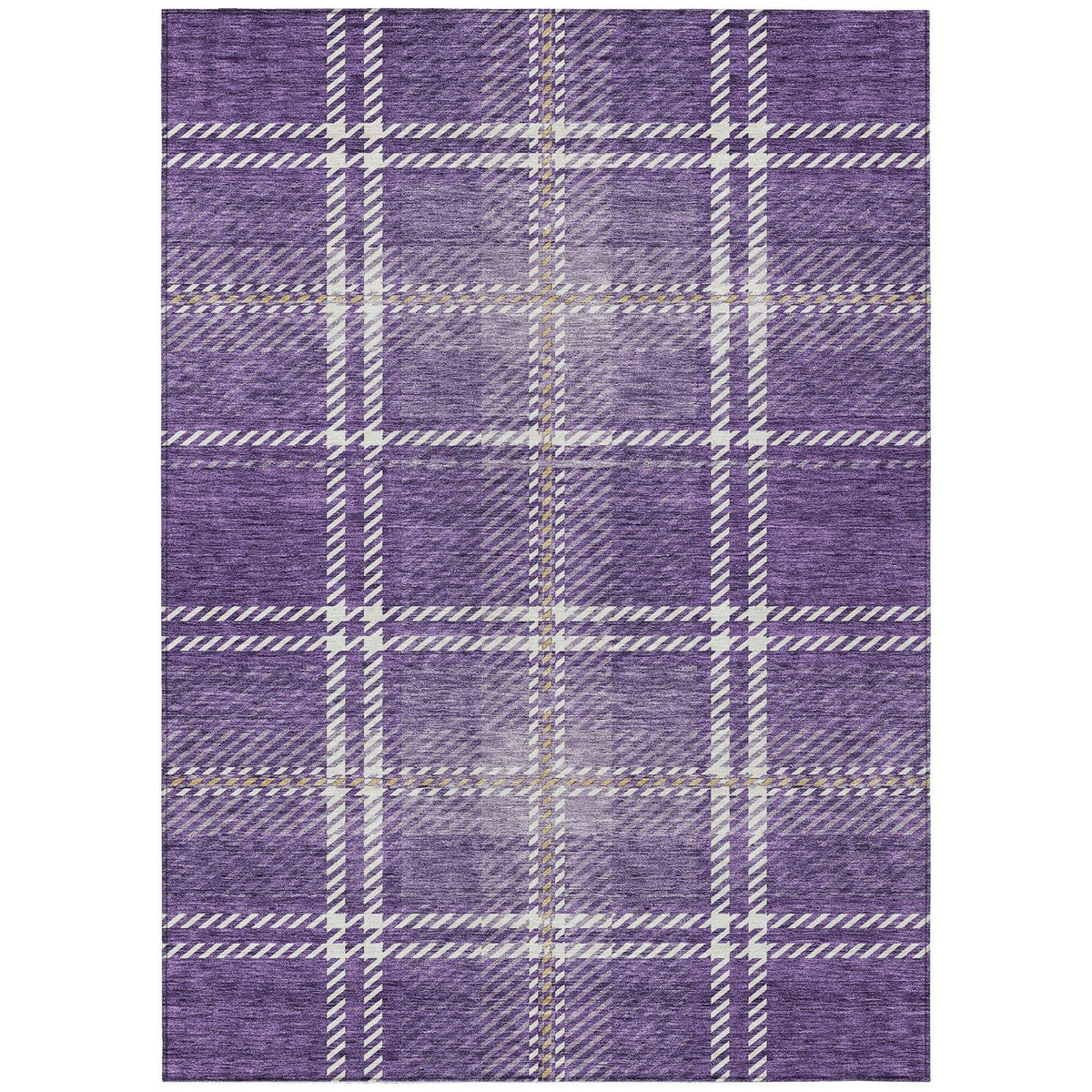 Addison Rugs Spiral Whispers Purple Washable Indoor-Outdoor Rug
