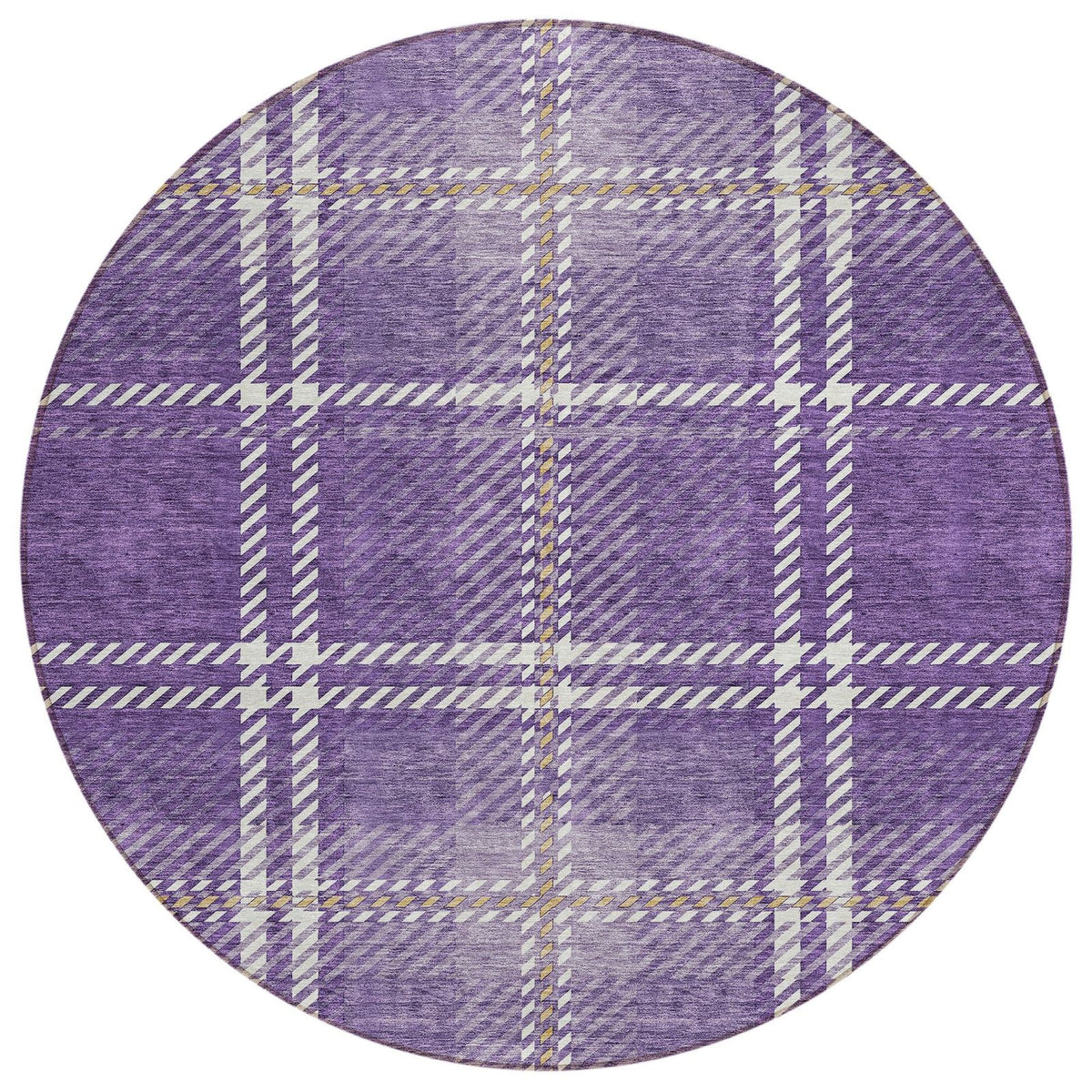 Addison Rugs Spiral Whispers Purple Washable Indoor-Outdoor Rug