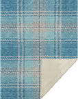 Addison Rugs Spiral Whispers Teal Indoor-Outdoor Rug with Matching Throw