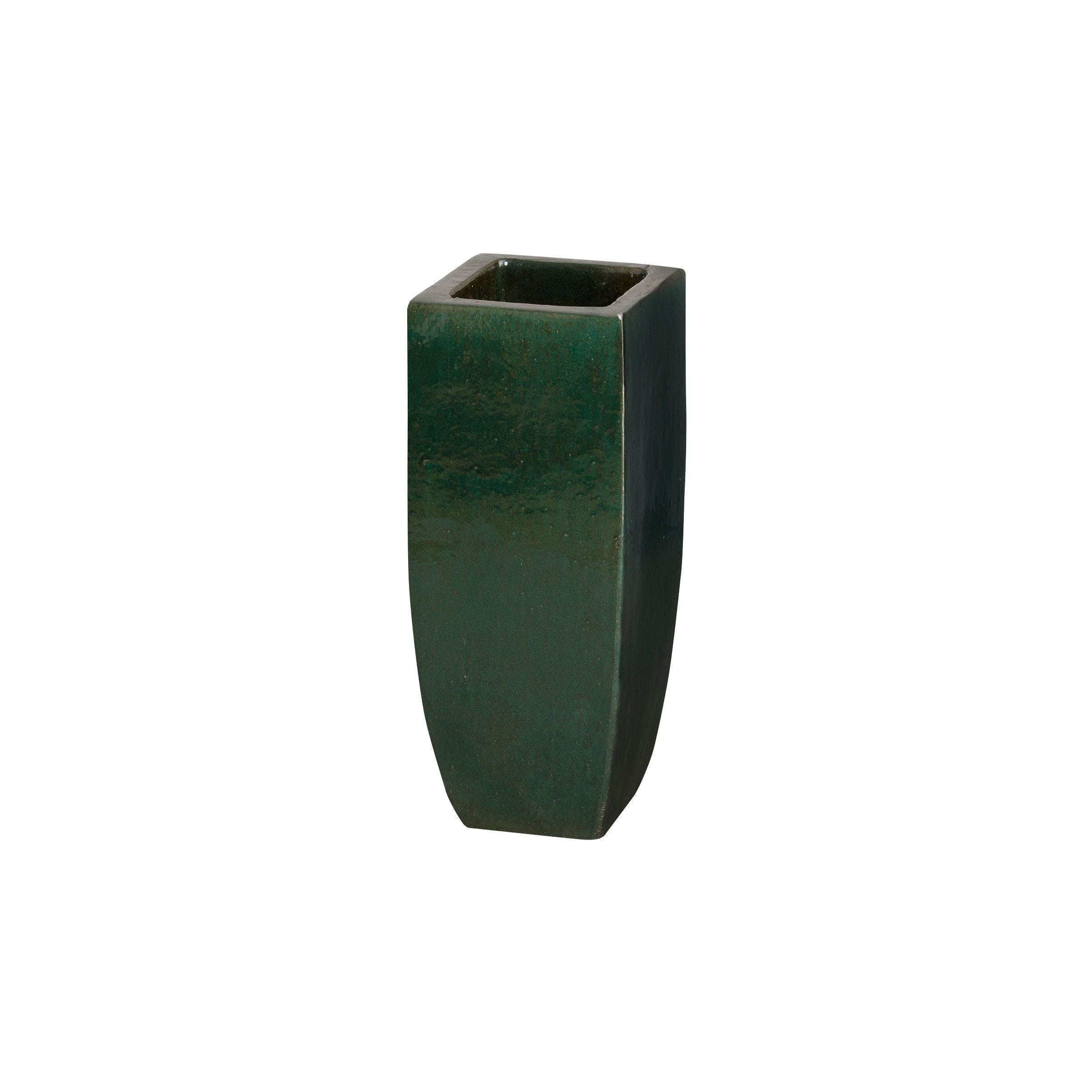 Emissary Square 23"H Emerald Green Tall Outdoor Planter