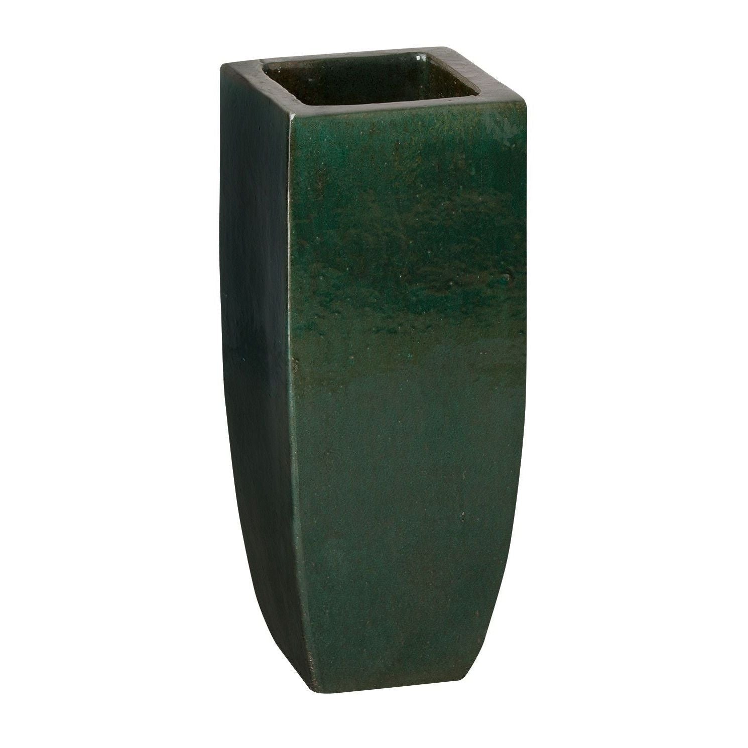 Emissary Square 23"H Emerald Green Tall Outdoor Planter
