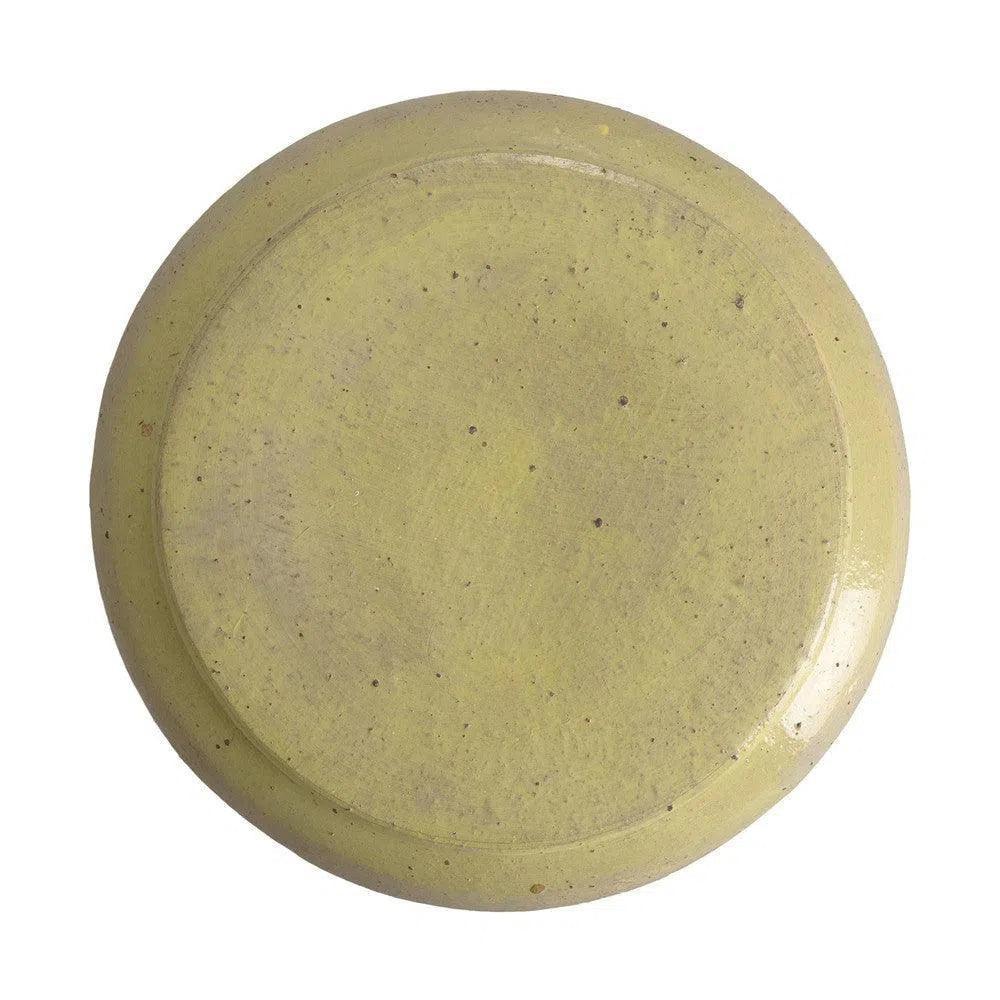 Emissary Squat 18 in. Round Ceramic Outdoor Garden Stool