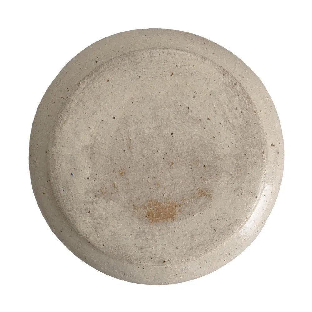 Emissary Squat 18 in. Round Ceramic Outdoor Garden Stool