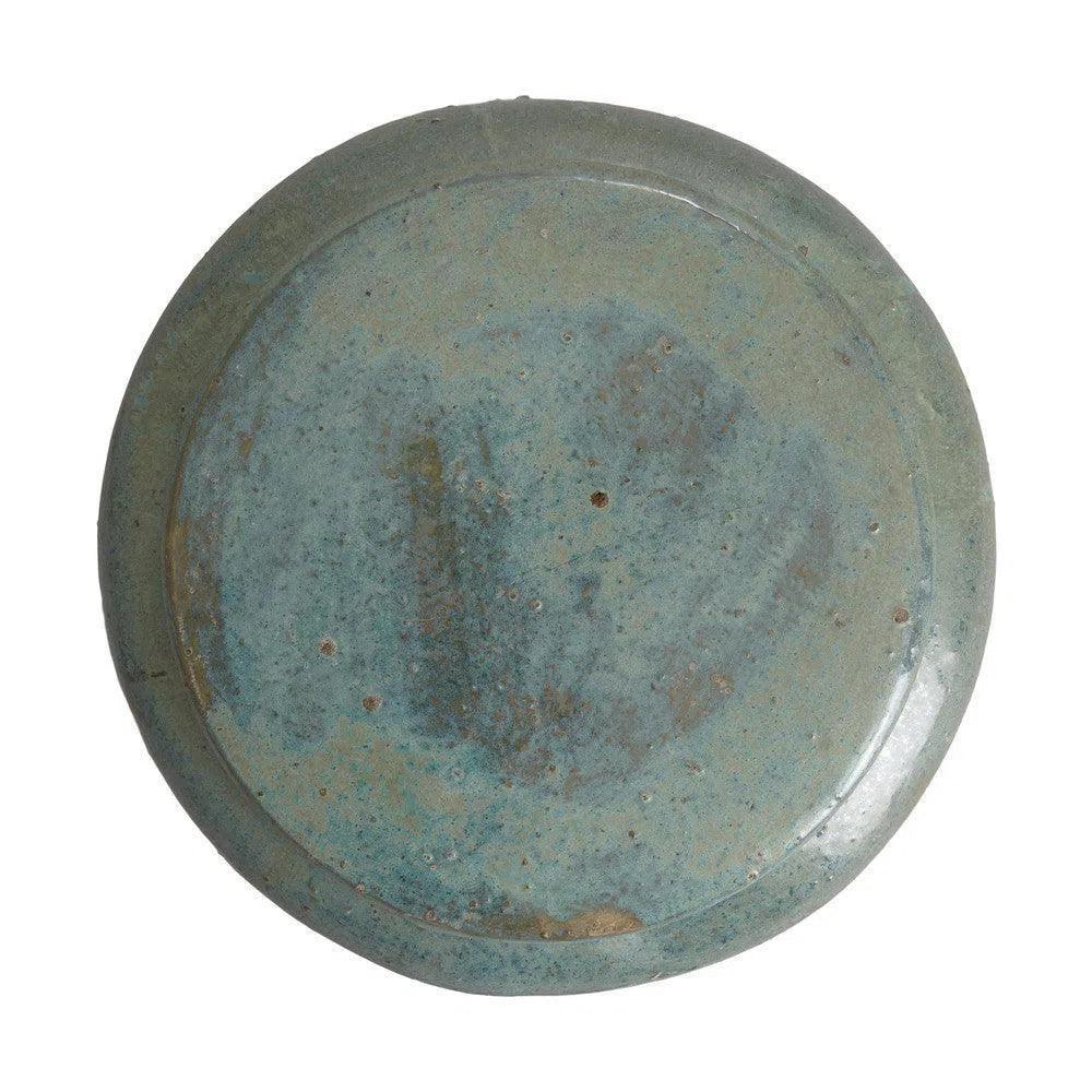 Emissary Squat 18 in. Round Ceramic Outdoor Garden Stool