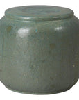 Emissary Squat 18 in. Round Ceramic Outdoor Garden Stool