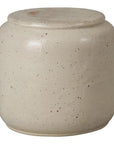 Emissary Squat 18 in. Round Ceramic Outdoor Garden Stool