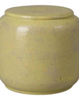 Emissary Squat 18 in. Round Ceramic Outdoor Garden Stool