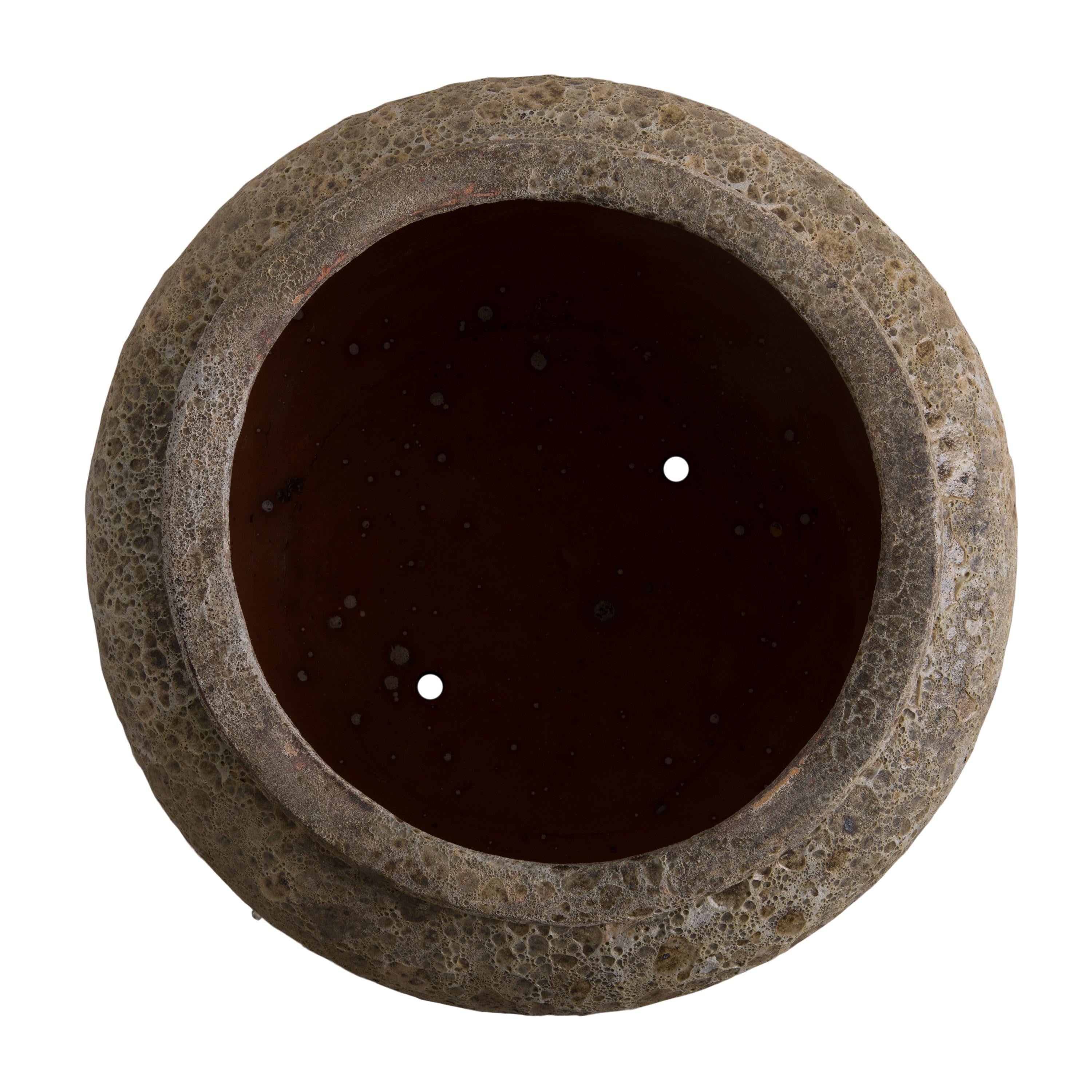 Squat Round Ceramic Planter