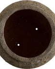 Emissary Squat Round Outdoor Ceramic Planter