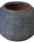 Emissary Squat Round Outdoor Ceramic Planter