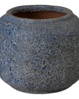 Emissary Squat Round Outdoor Ceramic Planter