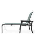 St. Catherine Lay-Flat Chaise with Marine Grade Polymer Arms