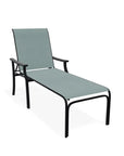 St. Catherine Lay-Flat Chaise with Marine Grade Polymer Arms