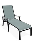 St. Catherine Sling Lay-Flat Chaise with Rustic Polymer Arms