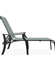 St. Catherine Sling Lay-Flat Chaise with Rustic Polymer Arms