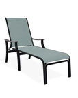 St. Catherine Sling Lay-Flat Chaise with Rustic Polymer Arms