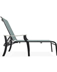 St. Catherine Sling Lay-Flat Chaise with Rustic Polymer Arms