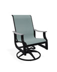 St. Catherine Swivel Rocker with Rustic Polymer Arms