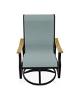 St. Catherine Swivel Rocker with Rustic Polymer Arms