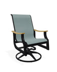 St. Catherine Swivel Rocker with Rustic Polymer Arms