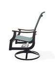 St. Catherine Swivel Rocker with Rustic Polymer Arms