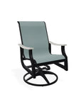 St. Catherine Swivel Rocker with Rustic Polymer Arms