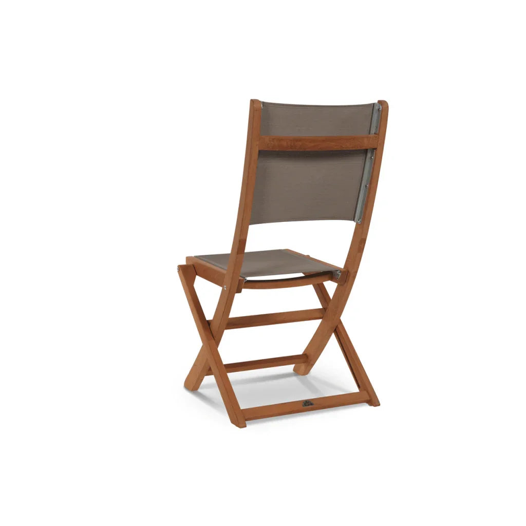 HiTeak Stella Teak Armless Patio Round Bistro Set 3PC