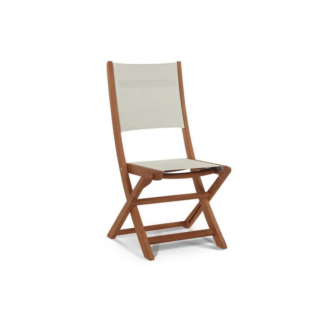 HiTeak Stella Teak Armless Patio Round Bistro Set 3PC
