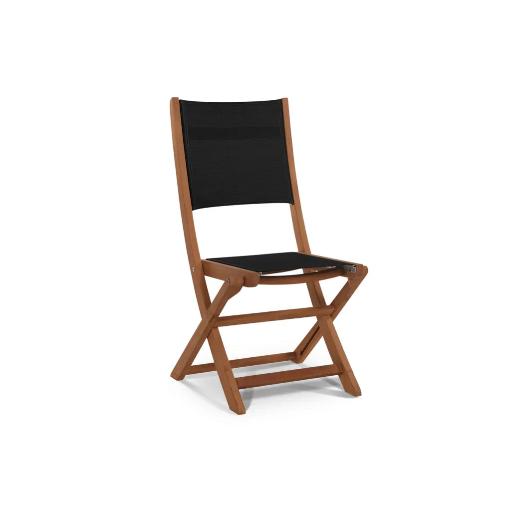 HiTeak Stella Teak Armless Patio Round Bistro Set 3PC