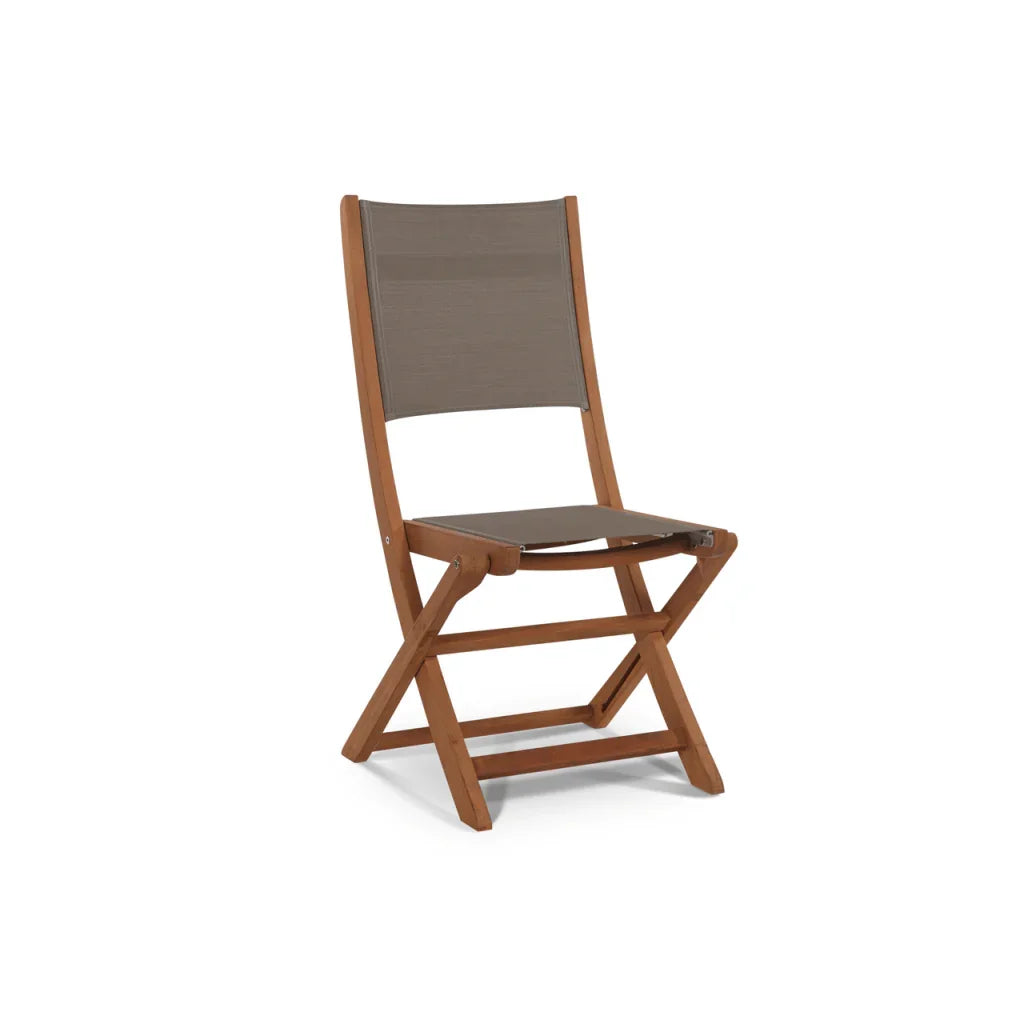 HiTeak Stella Teak Armless Patio Round Bistro Set 3PC