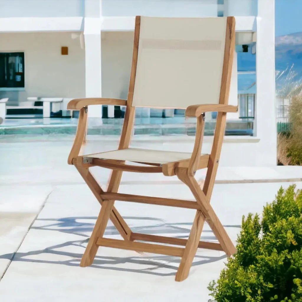 HiTeak Stella Teak Outdoor Folding Armchair