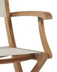 Stella Teak Outdoor Folding Armchair-Outdoor Dining Chairs-HiTeak-LOOMLAN